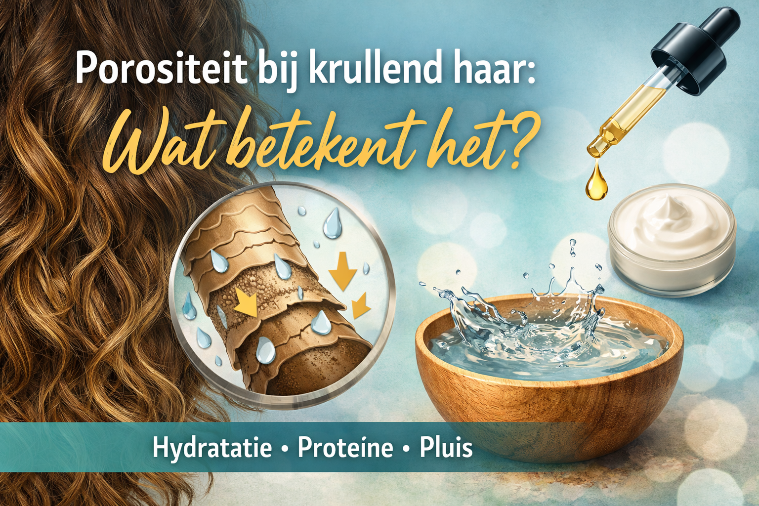 porositeit bij krullend haar, wat betekend het.