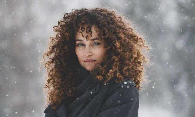 Krullend haar wintertips tegen droge lucht en pluis