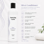 Silver Conditioner voor het neutraliseren van gele tinten en verzorging van blond en grijs haar volgens cgmethode.