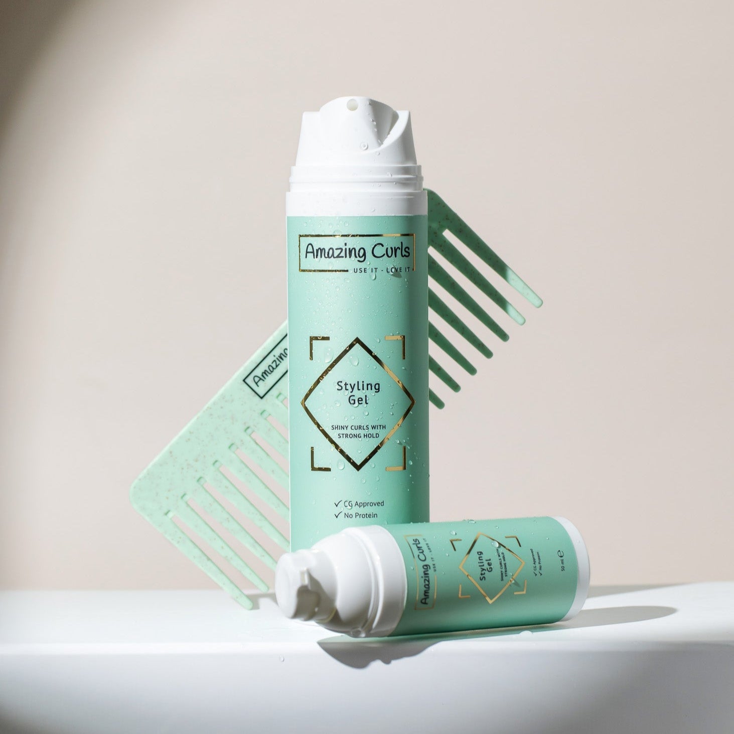 Beste gel voor krullend haar - Voedende gel - hard hold gel