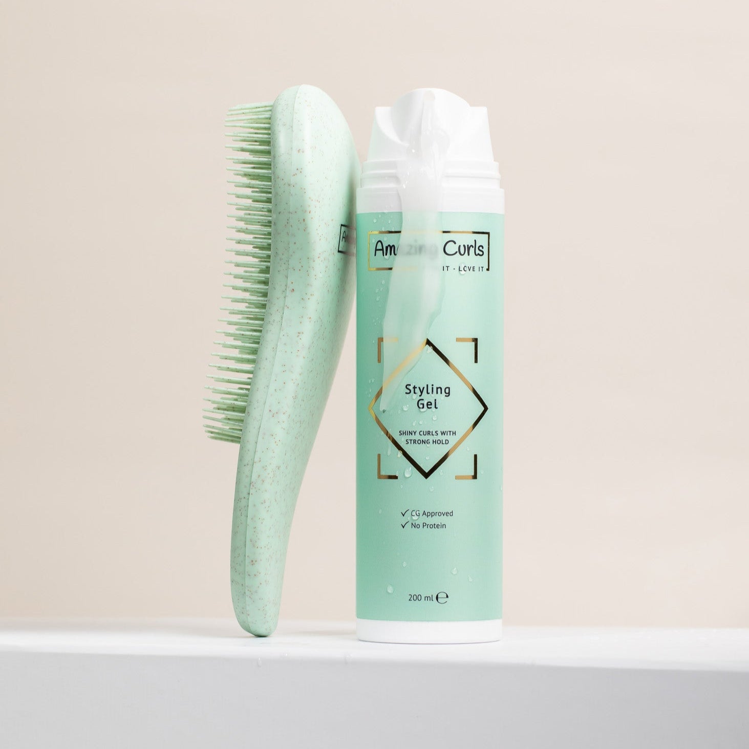Gel voor krullen - beste gel voor krullend haar - voedende gel - hard hold gel