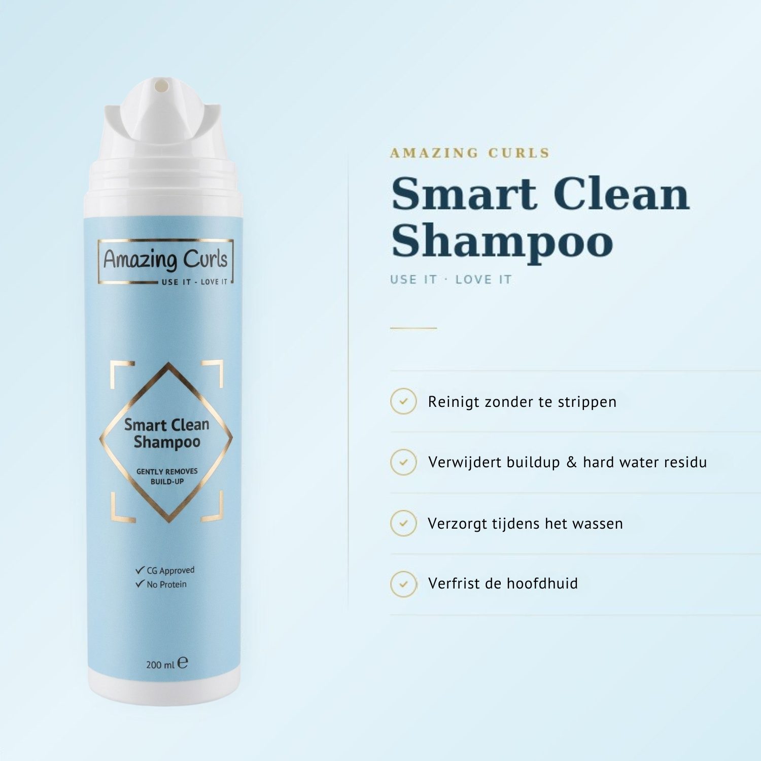 kenmerken shampoo voor krullend haar - diepe reiniging voor krullen - verfrist de hoofdhuid