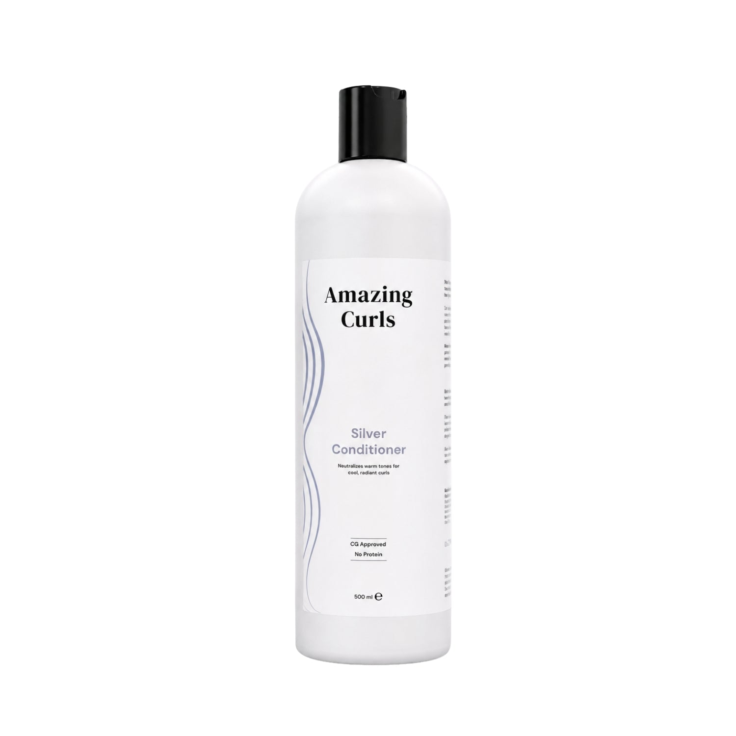 Silver Conditioner voor hydratatie en neutralisatie van ongewenste warme tonen in krullend haar volgens de cgmethode
