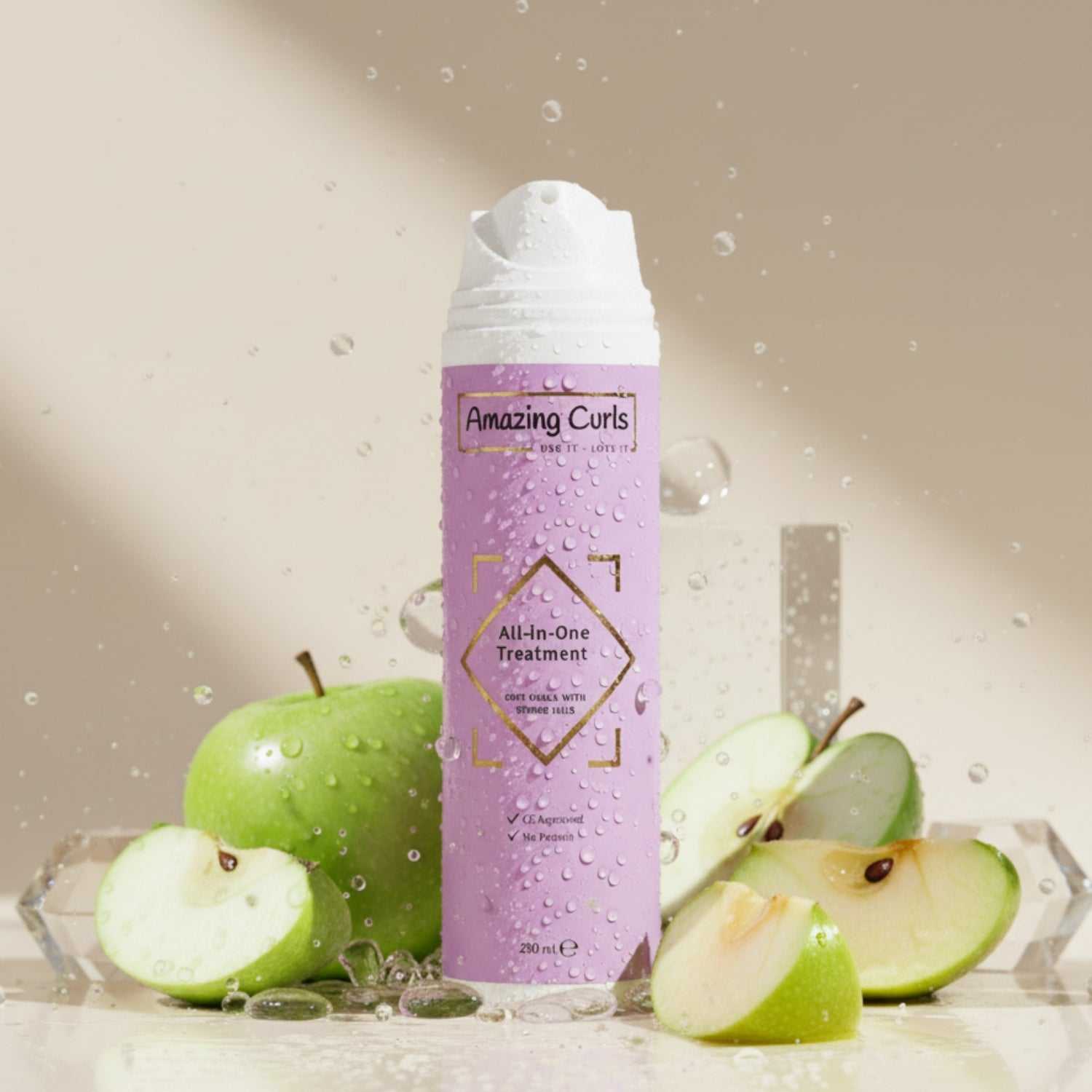 All-in-One behandeling voor krullenmasker, 3-in-1 haarverzorging met diepe hydratatie en lichte hold